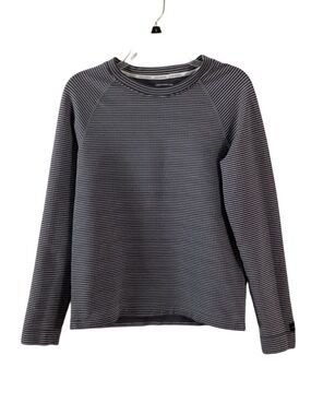 Lucky Brand Gray and White Scuba Stretch Pullover XL